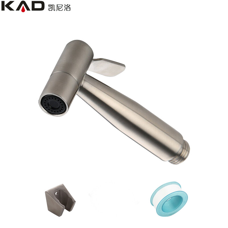 凱尼洛(KAD) 凱尼洛 304不銹鋼婦洗器噴頭 增壓淋浴花灑馬桶噴槍噴頭套裝沖洗器增壓馬桶噴頭 單功能噴槍+底座